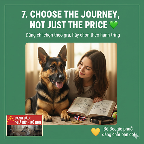 kết luận giá chó Becgie Đức – chọn theo hành trình không chỉ theo giá