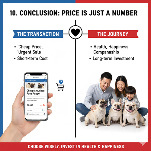 Kết luận khi mua chó mặt xệ giá chỉ là con số sức khỏe và hạnh phúc mới quan trọng