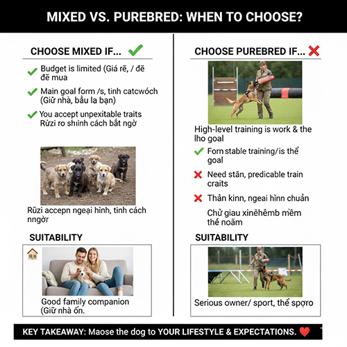 Khi nào nên chọn chó Béc Bỉ lai và khi nào nên tránh nuôi Malinois lai