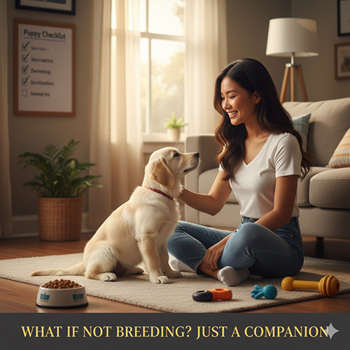 Không phối giống – chỉ nuôi chó Golden làm bạn đồng hành trong gia đình