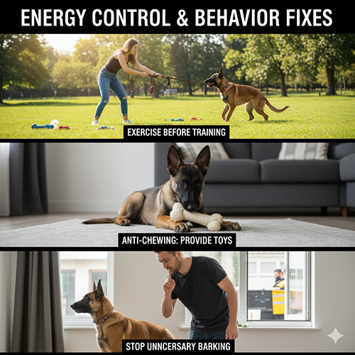 kiem soat nang luong va sua hanh vi cho cho becgie bi malinois qua cac buoc minh hoa