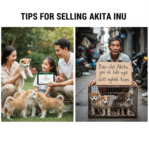 kinh nghiệm cho người bán chó Akita Inu