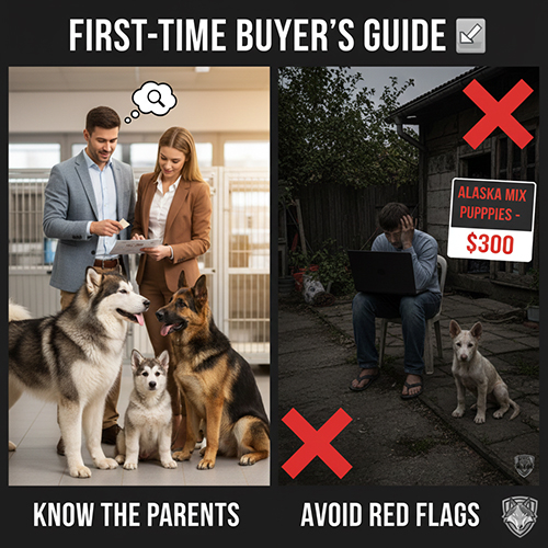 Người mua lần đầu chọn chó Becgie lai Alaska, so sánh nguồn uy tín và cảnh báo tin rao giá rẻ