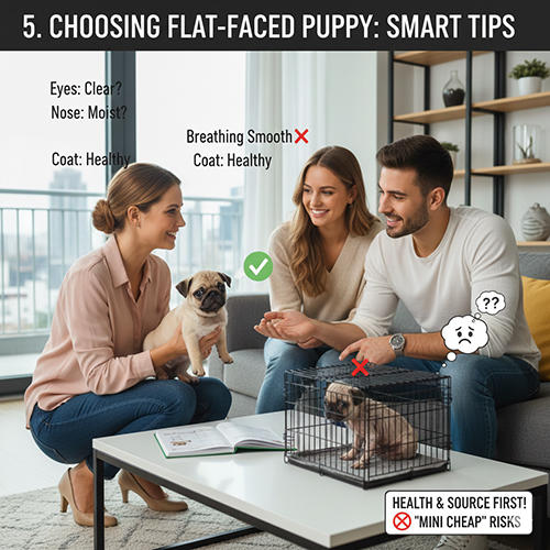 Kinh nghiệm chọn chó mặt xệ nhỏ, mini và chó con mặt xệ phù hợp nhà nhỏ