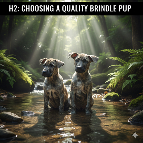 Hai chó Phú Quốc con màu vện ngồi giữa suối rừng, ánh sáng chiếu xuống làm nổi rõ hoa văn vện trên thân.