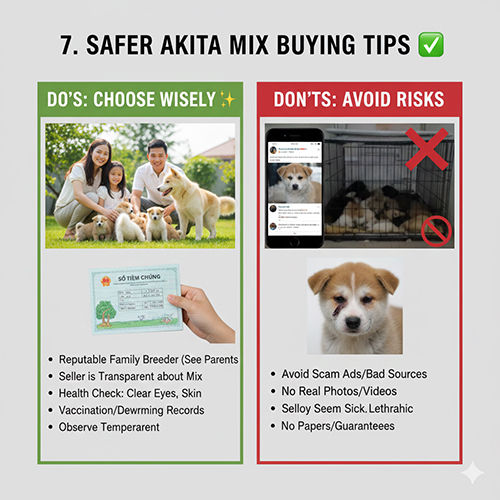 Kinh nghiệm chọn mua chó Akita lai an toàn và tránh rủi ro