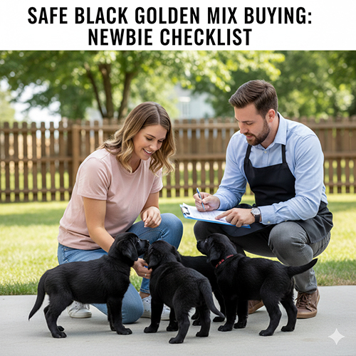 Kinh nghiệm chọn mua chó Golden lai đen an toàn cho người mới