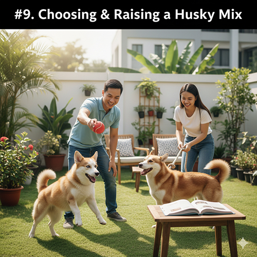 Kinh nghiệm chọn và nuôi Husky lai trong đời sống Việt Nam.
