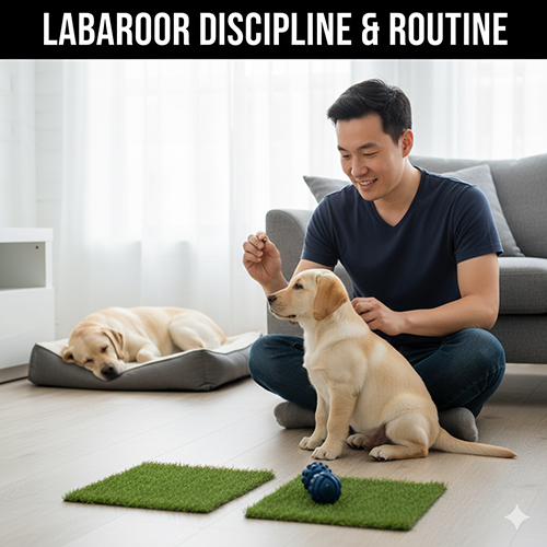 Huấn luyện kỷ luật và xây dựng thói quen sinh hoạt cho chó Labrador trong gia đình