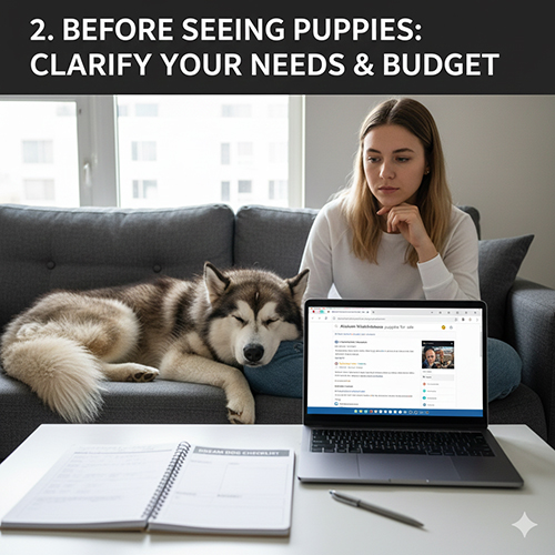 lam ro nhu cau va ngan sach truoc khi di xem cho alaska con