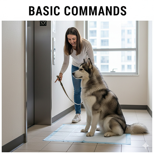 Bộ lệnh cơ bản khi huấn luyện chó Alaska trong nhà và chung cư