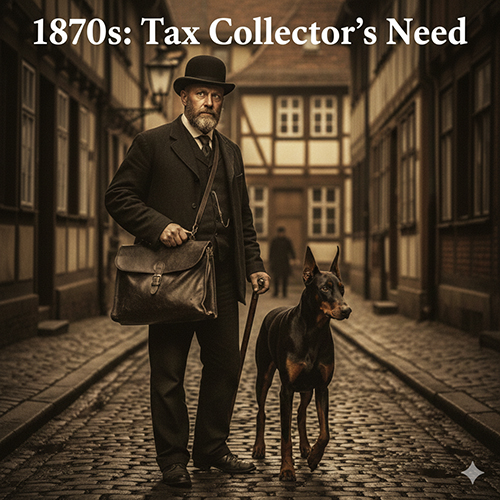 Nguồn gốc Doberman trong thập niên 1870 – câu chuyện ông thu thuế cần một chú chó vệ sĩ