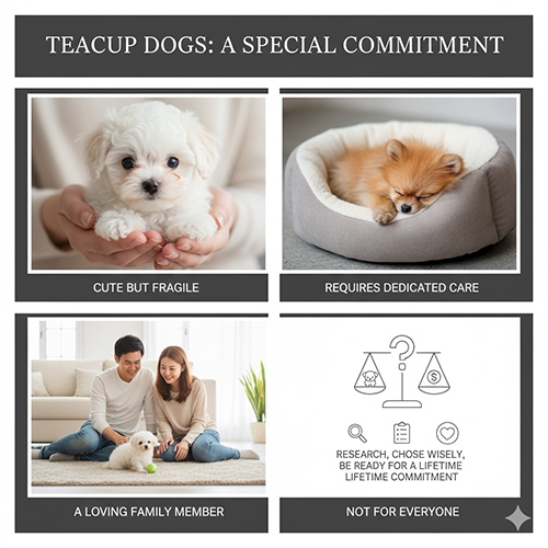 Chó Teacup nhỏ xinh nhưng cần sự cam kết chăm sóc lâu dài