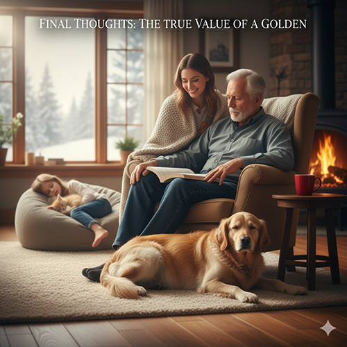 Lời kết về giá trị thật sự của một bé Golden và lý do nên ưu tiên sức khỏe – nguồn gốc hơn giá rẻ