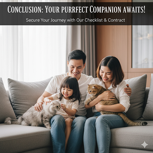 Gia đình hạnh phúc ôm mèo Scottish Fold tabby trên sofa, không khí ấm áp và gần gũi.