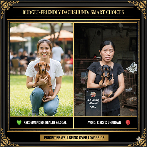 Lựa chọn chó Lạp xưởng khi ngân sách hạn chế
