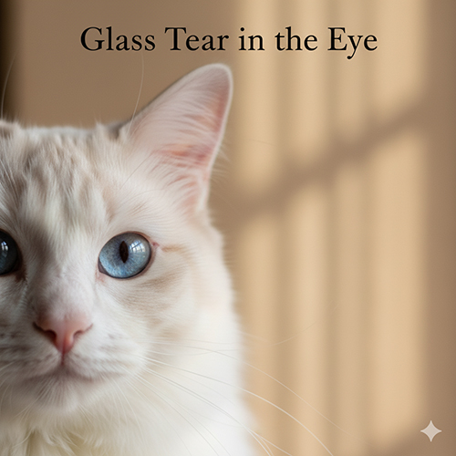 Mèo Ragdoll mắt xanh chụp nửa khuôn mặt dưới ánh sáng cửa sổ