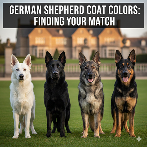 Các màu lông phổ biến của chó Becgie Đức được xếp thành hàng để người nuôi dễ hình dung và so sánh.