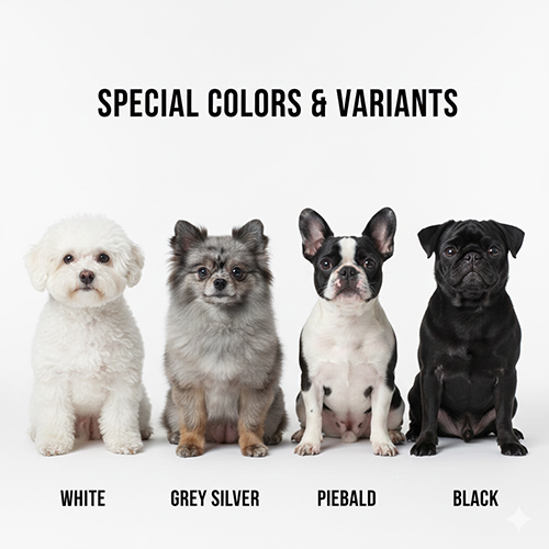 Màu sắc và biến thể đặc biệt của chó cảnh mini phổ biến