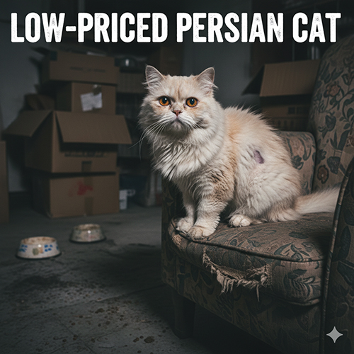 Mèo Ba Tư giá rẻ và các rủi ro thường gặp khi mua mèo 34 giá thấp