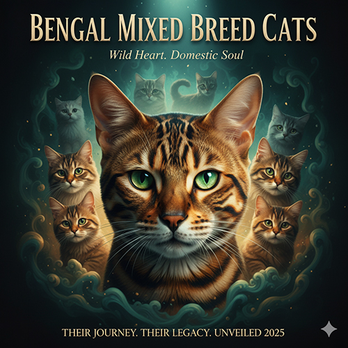 Mèo Bengal lai với nhiều kiểu lai phổ biến, gương mặt đặc trưng cùng ánh mắt hoang dã pha lẫn nét thân thiện.