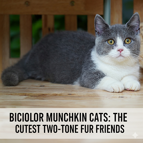 Mèo chân ngắn Bicolor – Mèo Munchkin hai màu nổi bật và đáng yêu nhất
