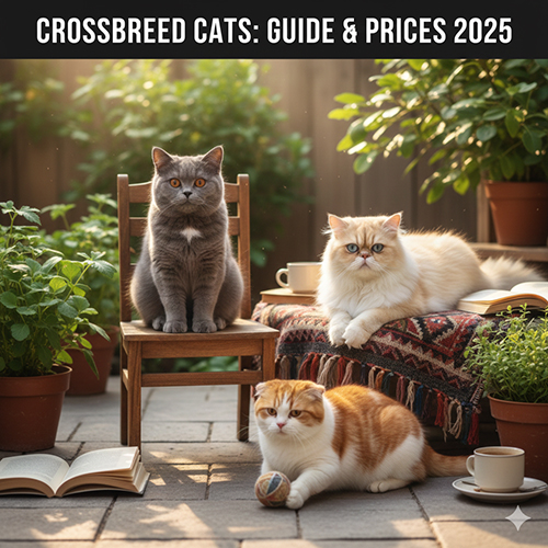 Ảnh đại diện bài viết mèo lai với nhiều giống mèo lai phổ biến, ngoại hình đa dạng và đáng yêu