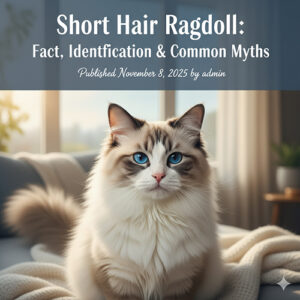 Mèo Ragdoll lông ngắn với đôi mắt xanh, giới thiệu sự thật, cách nhận diện và các nhầm lẫn phổ biến