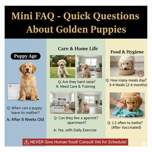câu hỏi nhanh về chó Golden con và giải đáp cơ bản cho người mới