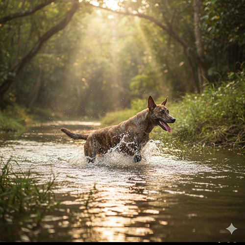 Chó Phú Quốc vận động trong môi trường tự nhiên – gợi ý về không gian sống phù hợp tại nhà phố, nhà vườn và chung cư
