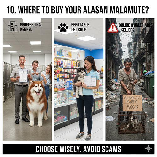 Hinh anh so sanh cac noi mua Alaska: trai cho shop uy tin va nguoi ban online rui ro