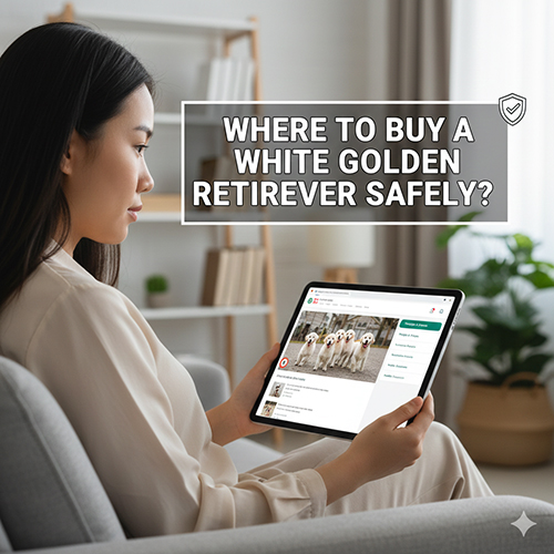 co gai dang xem danh sach cho Golden trang kem tren may tinh bang de tim noi mua uy tin