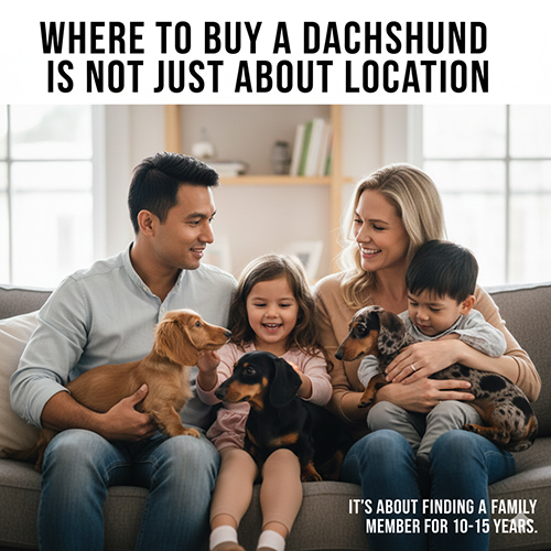 Mua chó Lạp xưởng không chỉ là chọn địa điểm mà là chọn một thành viên gia đình