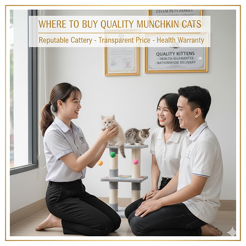 Mua mèo Munchkin giá tốt, uy tín ở đâu?