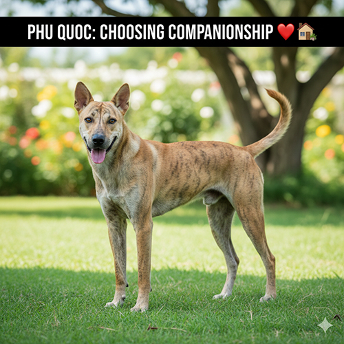 Khi nào nên chọn chó Phú Quốc lỗi xoáy để nuôi giữ nhà hoặc làm bạn đồng hành