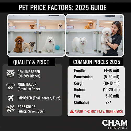 Ba nhóm người nuôi chó đại diện cho ba phân khúc giá: phổ thông, trung cấp và cao cấp