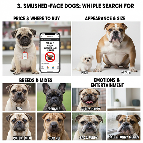 Hành vi tìm kiếm của người Việt về chó mặt xệ gồm giá mua giống phổ biến và cảm xúc