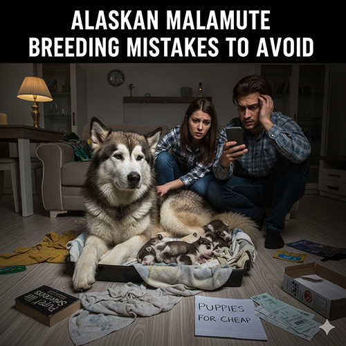 Những sai lầm thường gặp khi cho chó Alaska Malamute sinh sản