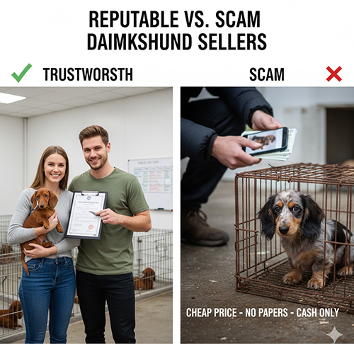 Cách phân biệt nơi bán chó Lạp xưởng uy tín và lừa đảo qua dấu hiệu thực tế