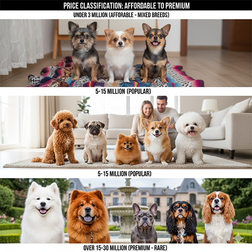 Phân loại các giống chó cảnh theo mức giá từ phổ thông đến cao cấp tại Việt Nam