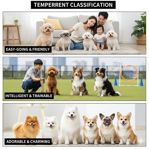 Phân loại các giống chó cảnh theo tính cách dễ nuôi, thông minh và đáng yêu