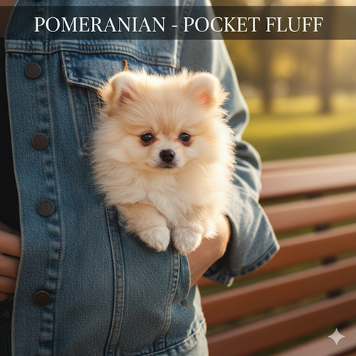 Phốc Sóc Pomeranian nhỏ xinh lông xù như bông gòn