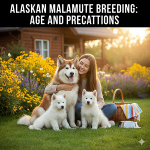 Phối giống chó Alaska Malamute đúng độ tuổi, đảm bảo sức khỏe chó bố mẹ và chó con