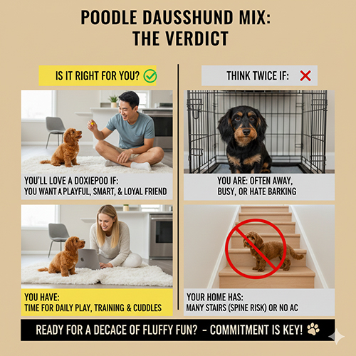 Có nên nuôi Poodle lai Lạp xưởng hay không