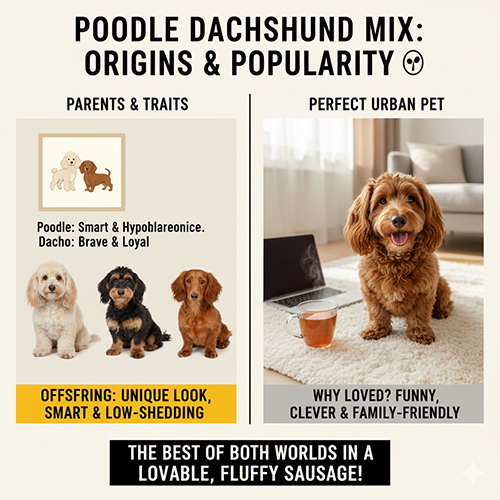 Nguồn gốc và lý do Poodle lai Lạp xưởng được yêu thích