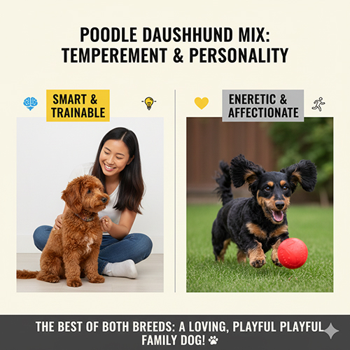 Tính cách Poodle lai Lạp xưởng: thông minh, năng động và quấn chủ