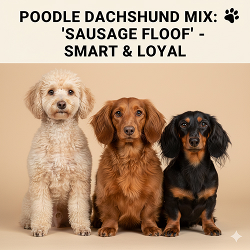 Poodle lai Lạp xưởng thông minh và trung thành