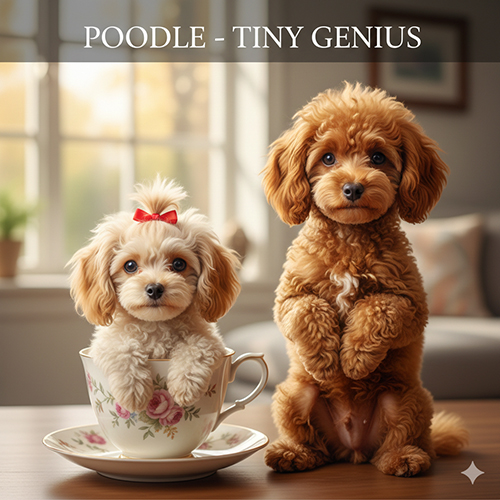 Poodle mini và Toy Poodle nhỏ gọn thông minh dễ nuôi