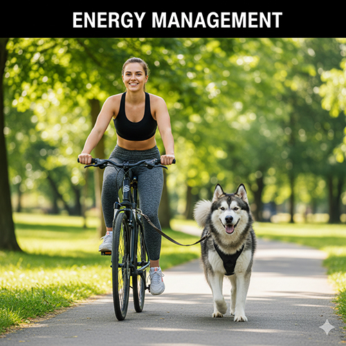 Quản lý năng lượng chó Alaska bằng vận động và huấn luyện hằng ngày