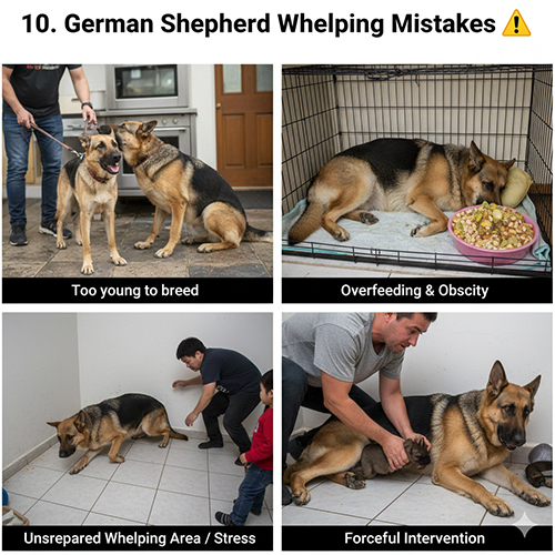 Những sai lầm thường gặp khi để chó Becgie sinh sản tại nhà